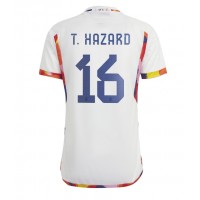 Belgicko Thorgan Hazard #16 Vonkajší futbalový dres MS 2022 Krátky Rukáv